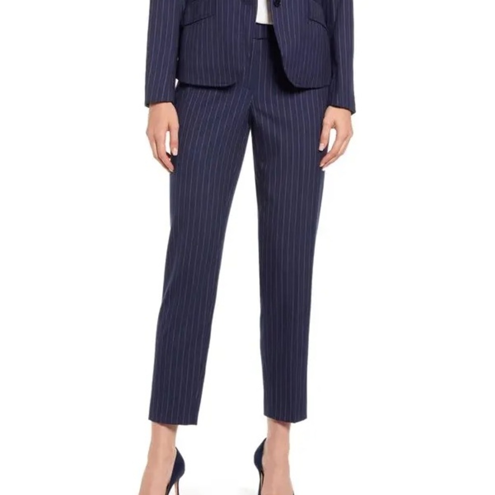 Anne Klein Nested Pinstripe Suit Pants